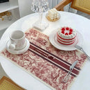 GobekUsa Cotton Linen Place Mat Set - Tableware Cushion for Kitchen Dining