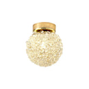 GobekUsa Crystal Gold Ceiling Light for Bedroom Dining Room G9 Bulb