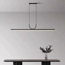 GobekUsa Black Art LED Ceiling Chandelier for Kitchen Island and Dining Room