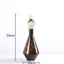 GobekUsa Leopard Print Glass Vase: Creative Flower Arrangement for Aesthetic Room Decor