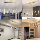 GobekUsa Gold Irregular LED Pendant Lights for Modern Living & Dining Room Lighting