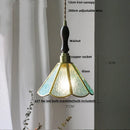 GobekUsa Blue Glass LED Pendant Light - Nordic Modern Hang Lamp