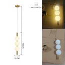 Nordic Gold 4-Globe Metal Pendant Light