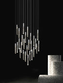 GobekUsa Crystal LED Pendant Light: Luxury Lighting Fixture for Living Room, Bedroom, Hotel & Shop
