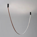 GobekUsa Leather Luminous Line Chandelier | Modern Minimalist Duplex Dining Room Office Art Luxury Lamp