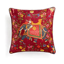 GobekUsa Circus Retro Throw Pillow Cover with Tassels 45x45 Eclectic Home Decor