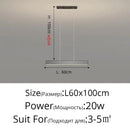 Nordic Contemporary Metal LED Pendant Light