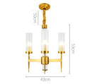 GobekUsa Gold Plated Nordic Living Room LED Chandelier | Luxury Hanging Pendant Lighting