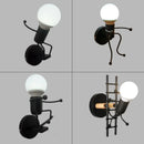 GobekUsa Cartoon Matchstick Man Wall Lamp for Kids Room and Home Decor