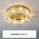 GobekUsa Gold Crystal Pendant Chandelier for Modern Dining Room Lighting