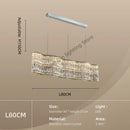 GobekUsa Crystal Chandelier Pendant Light, Elegant Hanging Lamp Fixture
