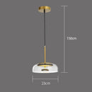 GobekUsa Glass Pendant Lights LED Modern Dining Room Nordic Restaurant Hanging Lamp
