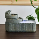 GobekUsa Flowing Water Fish Pond Tank - Outdoor Garden Ornament Landscape Aquarium