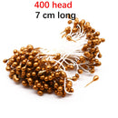 GobekUsa Gold Hybrid Flower Cherry Stamen Berries Bundle for DIY Decor
