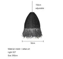 GobekUsa Handmade Rattan Pendant Light for Living Room, Bedroom - Japanese Style