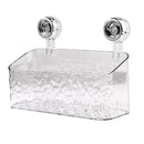 GobekUsa Bathroom Shelf Suction Cup Storage Rack - Wall Mounted Draining Basket