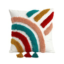 GobekUsa Geometric Hand-Embroidered Tassel Pillowcase