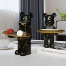 GobekUsa Bear Figurine Sculpture Modern Room Decor Table Statue Keys Storage Shelf