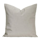 GobekUsa Cappuccino Tone Geometry Embroidery Luxury Pillowcase 45x45cm Cream Khaki Gray