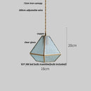 GobekUsa Glass LED Pendant Lamp: Handmade Japanese Style Adjustable Hanging Light Fixtures