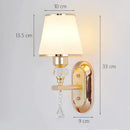 GobekUsa Crystal Bedside Wall Sconce - Modern Minimalist LED Wall Light Fixtures