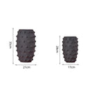 GobekUsa Black Ceramic Sea Urchin Spine Vase - Abstract Geometry Handicraft Decoration