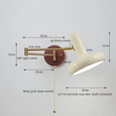 GobekUsa Creamy Iron LED Wall Lamp Bedroom Living Room Bathroom Mirror Stair Light