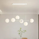 GobekUsa French White Pendant Chandelier Light Set with E27 Bulb for Elegant Décor