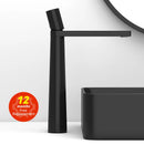 GobekUsa Basin Faucet: Black/Grey Brass Bathroom Mixer Tap, Single Handle Hot Cold Lavatory