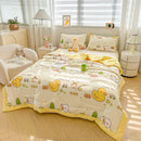 GobekUsa Cartoon Pattern Summer Comforter: Skin-Friendly Breathable Quilt for Kids & Adults