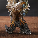GobekUsa Golden Eagle Resin Figurines for Home Office Feng Shui Decor