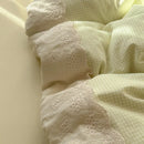 GobekUsa Lace Duvet Cover Bedding Set 4Pcs French Washed Cotton for Single Double Bed