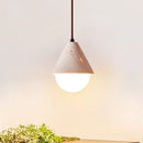 GobekUsa Creative Stone LED Pendant Light Yellow Travertine Nordic Minimalism Hanging Lamp