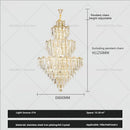 GobekUsa Crystal Chandelier | Modern Luxury Duplex Building Chandelier for Villa and Hotel