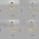 GobekUsa Luminous Ceiling Plate Chandelier: Modern Aluminum LED Light for Living Room Dining Table
