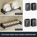 GobekUsa Kitchen Wall Organizer Rack Utensil Drainer Storage Holder Shelves