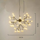 GobekUsa Heracleum Firefly Glass Round Ball Chandelier - Luxury Staircase Dining Room Lighting