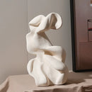 GobekUsa Ceramic Curl Sculpture Decor Modern Porcelain Figurine Room Decoration