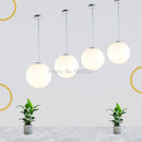 GobekUsa Acrylic Ball Pendant Lights Modern Nordic Led Hanging Lamp for Living Room
