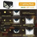 GobekUsa 100 LED Solar Wall Lights Outdoor with PIR Motion Sensor for Garden Street Security