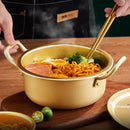 GobekUsa Korean Ramen Cooking Pot Double Ear Soup Pot - Gas Stove Compatible, Home Kitchen