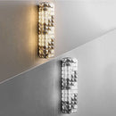 GobekUsa Crystal Mosaic Wall Lamp: Elegant LED Lighting for Living Room, Bedroom, and Hotel Lobby