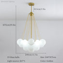 GobekUsa Glass Ball LED Chandelier for Bedroom Dining Living Room