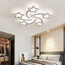 GobekUsa LED Acrylic Chandelier with Remote for Bedroom Dining Living Room Lighting
