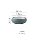 GobekUsa Japanese Ceramic Round Bowl - Restaurant Tableware and Household Snack Fruit Dessert Bowl