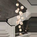GobekUsa LED Marble Gold Chandelier for Living Room, 2025 Trend Lustre Lighting