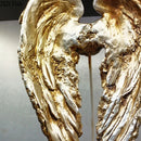 GobekUsa Angel Wings Sculpture Desk Ornament Home Decor Statue Aesthetic Artwrok