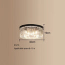 GobekUsa Crystal Round Ceiling Chandelier for Elegant Living and Dining Rooms