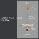 GobekUsa LED Acrylic Pendant Lights for Dining Room, Bar, and Bedside