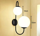 GobekUsa Gold Glass Ball Wall Sconce LED Round Ball Wall Lamp